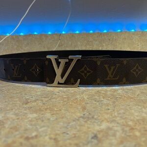 Louis Vuitton Monogram Belt in Black and Brown